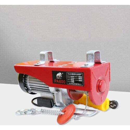 Electric Hoist 220v Small Wire Rope Electric Hoist Small Crane Decoration Hoist 300KG 600KG