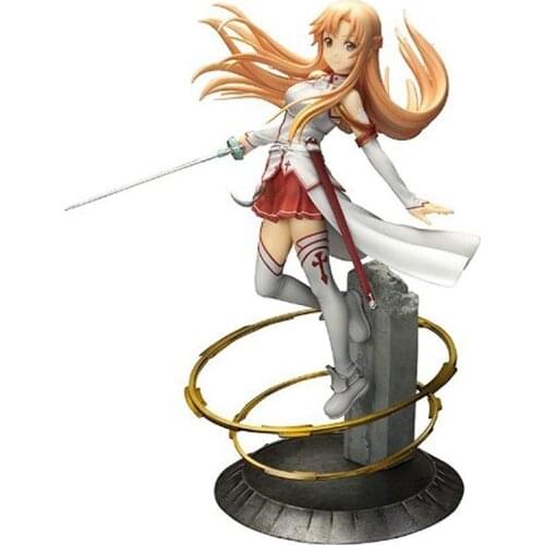 22cm New Japanese Anime Sword Art Online Asuna Aincrad 1/8 Scale PVC Action Figure Collection Model Toy Doll Gifts