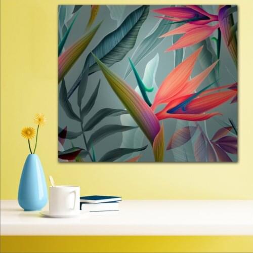 Large size Printing Oil Painting Beautiful color leaves Wall art canvas prints pictures for living room and bedroom No Frames