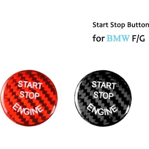 Start Stop Engine Button Switch Carbon Fiber Cover Stricker Car Molding Trims for BMW F G Classis F01 F02 F10 F20 F30 G30 G37