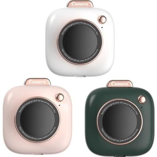 Mini Portable Hanging Neck Fan USB Rechargeable Neck Fan Silent Waist Fan for Indoor Home Office Outdoor Travel
