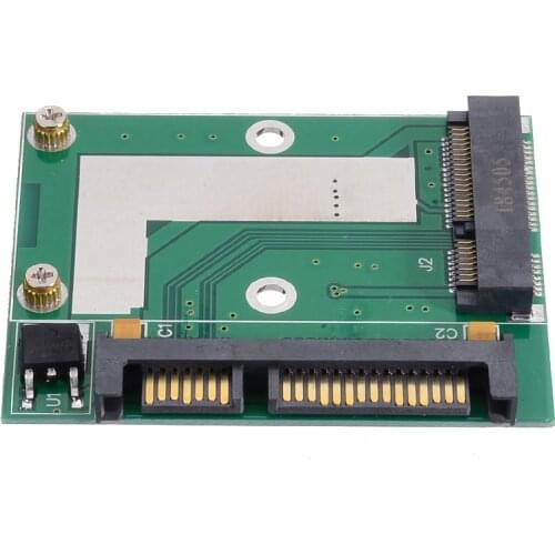 MSATA SSD to Standard 2.5Inch SATA 6.0 Gps Adapter Converter Card Module mSATA Mini PCIE SSD Compatible SATA3.0Gbps/SATA 1.5Gbps