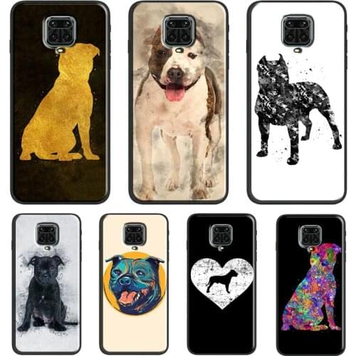 Staffordshire Bull Terrier Dog For Xiaomi Redmi 9 9A 9C 9T K40 Funda For Redmi Note 10 Pro 8T 9S Note 9 8 7 Pro Soft Case