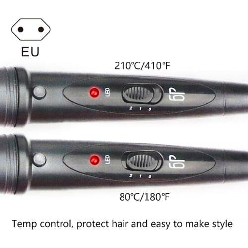 6 in 1 Multifunctional Hair Curler Set Interchangeable Ceramic Tourmaline Hair Curling Set MH88