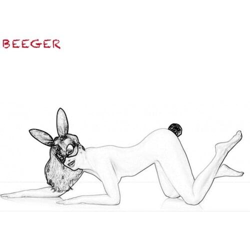 BEEGER Bunny Tail Anal Plug and Mask Set,Naughty Kitty Cat Mask,Halloween Carnival Party Mask