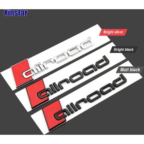 1PC Allroad Sticker For Audi Sline Quattro A1 A3 A4 A4L A6 A6L A7 A8 Q3 Q5 Q7 TT S RS