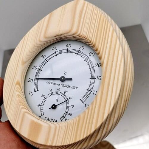 Wall Mounted Thermometer Hygrometer Mini Humidity Meter Gauge For Sauna Room Household Portable Hygrometer Weather Station