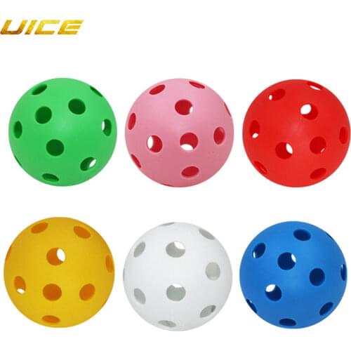 Plastic Floorball Stick Ball Soft Baseball Balls Sport Practice Plastic Baseball Training Practice Ice Hockey Ball