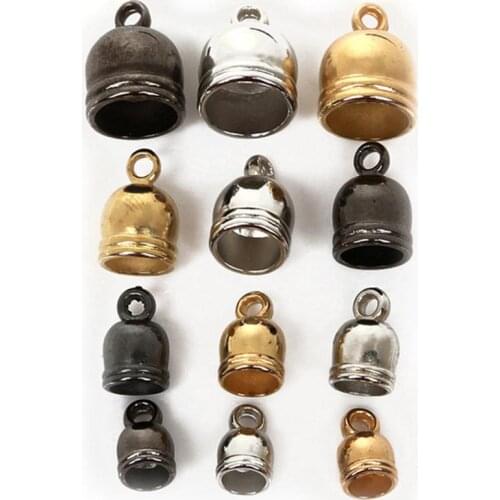 50Pcs/Set Plastic Bell Shape Beads Tassel Caps Pendant for DIY Jewelry Bracelet Craft Making