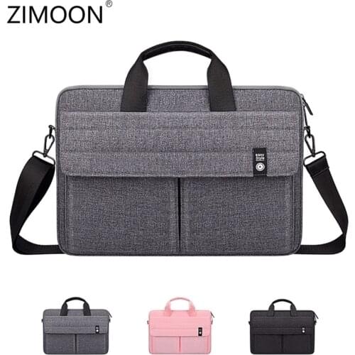 Portable Laptop Bag 13/14/15 inch Notebook Case Waterproof Computer Shoulder Bag Carrying Bag Business Briefcase for Macbook