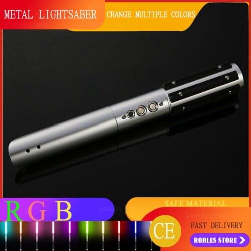 Rgb Multi Color Laser Sword Light Adult Fighting Gift Light Metal Toys Outdoor Percussion Toys Weapons Sword Role Play Props