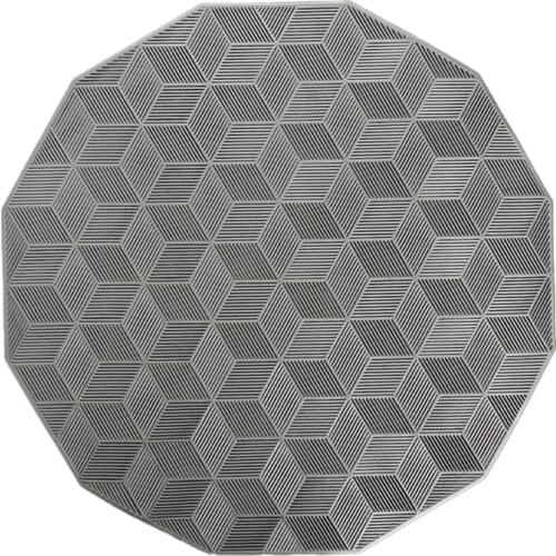 Placemat for Dining Table 6-Piece Set of Hollow Square Pattern Table Mat for Table Decoration Wedding