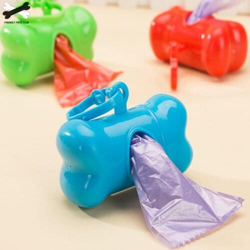 Pet Dog Waste Poop Bags Dispenser Bone Shape Pet Waste Bag Holder For Small Dog Dispenser Poop Bags Holder Accessories