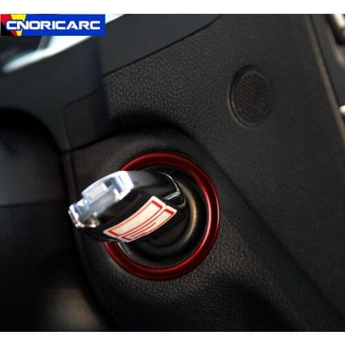 Stainless Steel Car Styling Ignition Key Circle Decoration Sticker Trim For Mercedes Benz W204 W212 X204 GLK CLS C E Class