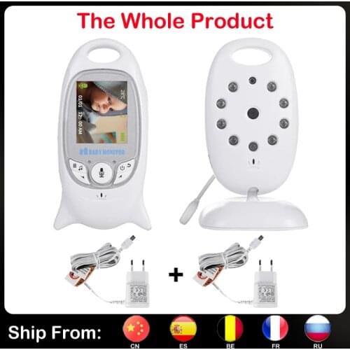 NEW Baby Monitor VB601 2.0'' LCD Babysitter Video Wireless 2 Way Talk Night Vision Temperature Security Nanny Camera 8 Lullabies