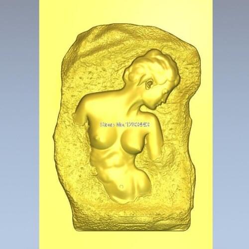 High quality New 3D model for cnc 3D carved figure sculpture machine in STL file Naked dancer