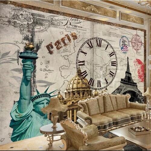 Wellyu papel de parede Custom wallpaper European and American style TV background wall wallpapers for living room tapety