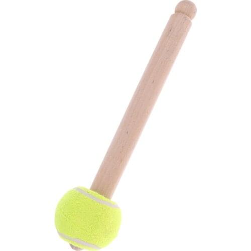 1x Bass Drum Stick Bass Drum Mallet with Wood Hand Grip for Drum Parts Accs
