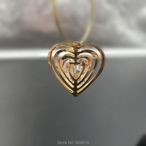 110Pcs 23*23mm " KC Gold Color " Alloy + Glass Crystal Rhinestone Inner Jewellery Pendants Jewelry Charms