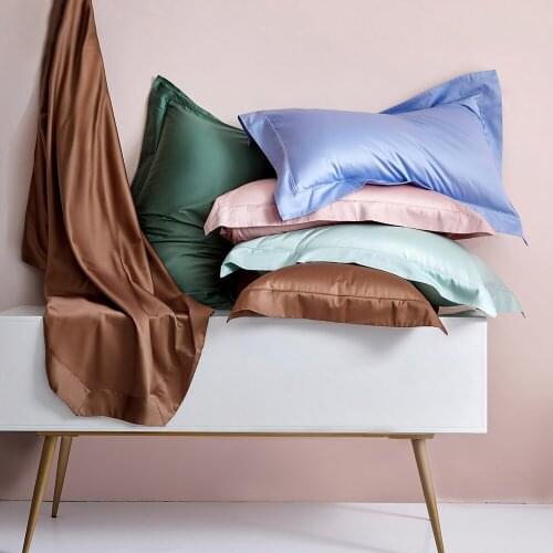 2pcs Pure Modern Style Design Pillow Case 650TC Pink White Grey Etc Best Cotton pillow cover 14 Color Exquisite Gift Box Packing