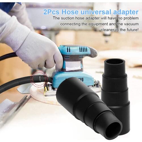 2pc Vacuum Hose Adapter Universal Attachment Cleaner Dust Extraction Hose Converter Power Tool for Jigsaw Circular Saw Table Saw