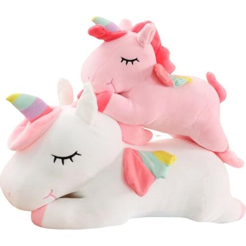 25cm to 60cm New Soft Cute Rainbow Style Unicorn Toy Plush Toys Animals Horse Children Toys Baby Dolls Birthday Gifts