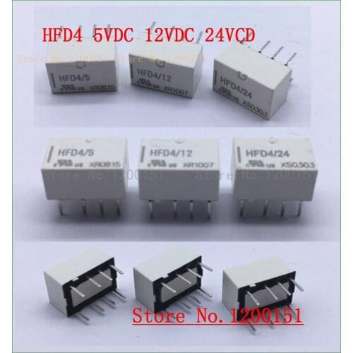 3pcs/lot HFD4/5 5VDC HFD4/12 12VDC HFD4/24 24VDC relay DIP-8