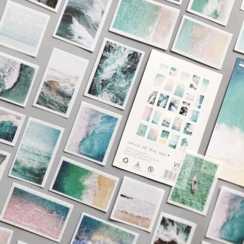 50 pcs/lot voice of the sea Decorative Stickers Scrapbooking Stick Label Diary Album travel stationery Stickers