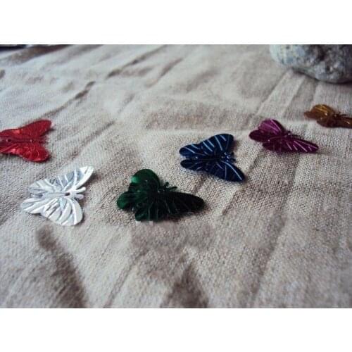 800 PCS 22 mm butterfly design colorful shiny PVC sequins costume jewelry DIY accessories 011002010