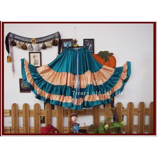 Satin silk Furlong Ming Go expansion skirt 9EX25