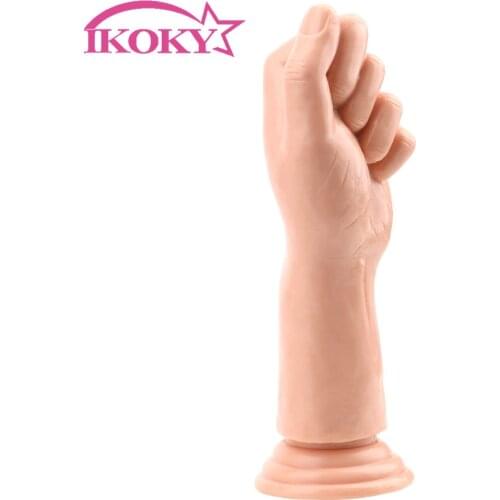 IKOKY Butt Plug Suction Big Hand Anal Stuffed G-spot Huge Dildo Masturbate Sex Toys For Women For Men Anal Plug Large Penis Fist