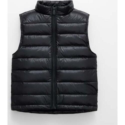 ZWY1378 Autumn Winter Warm Vest For Children Baby Girls Cute Cartoon Waistcoat Cotton Padded Outerwear Kids Boys Jackets