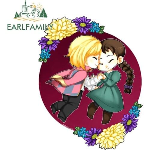 EARLFAMILY 13cm x 10.2cm For Howls Moving Castle Graffiti Car Sticker Fashion Fine Decal Occlusion Scratch Decoration