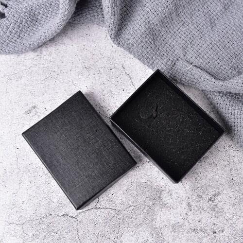 Elegant Black Pocket Watch Accessories Gray Velvet Gift Boxes Cases Jewellery Box