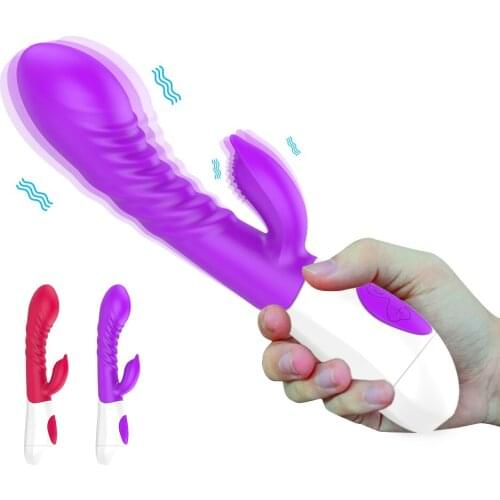 G-spot Dildo Vibrator For Women Sex Toys 12 Frequency Dual Motor Vibrating Anal Vibrator USB Recharging Silicone Dildo Vibrator