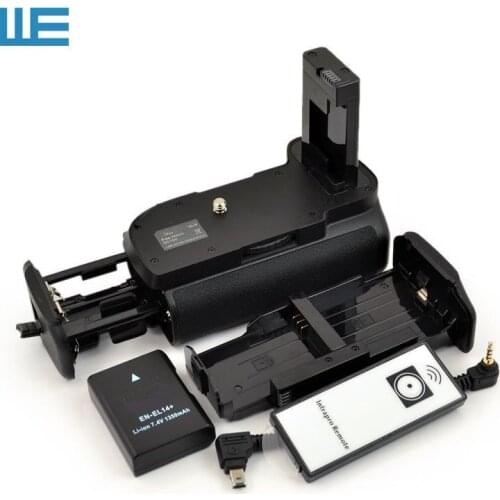 MB-D3100 Battery Grip + IR Remote Control + 6 AA Battery Solt +EN-EL14 Battery for Nikon D3100 D3200 D5300 MB-D31 MB-D32