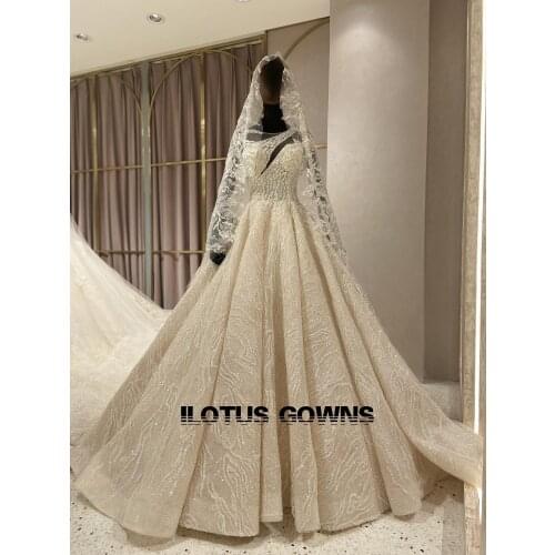 LEOSOXS Long Wedding Dresses