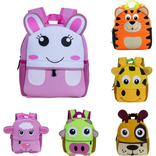 Cute Kid Toddler Schoo Bags Backpack Kindergarten Children Girls Boys Schoolbag 3D Cartoon Animal Bag
