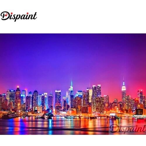 Dispaint Full Square/Round Drill 5D DIY Diamond Painting "night view" Embroidery Cross Stitch 3D Home Decor A11448
