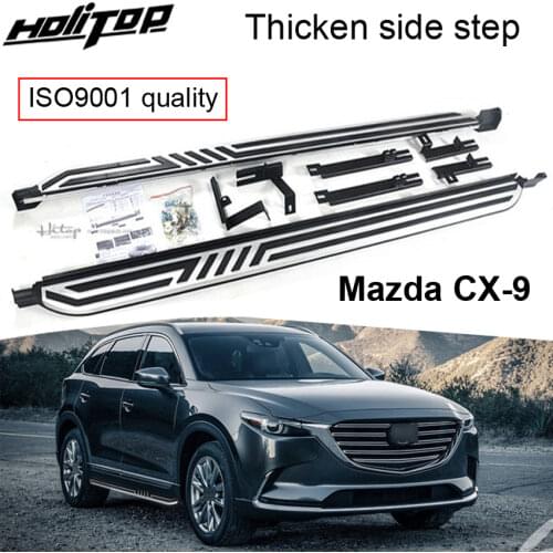 New Arrival side bar side step running board for Mazda new CX-9 2016-2020,Thicken bracket,can stand 300kg,never regretful to buy