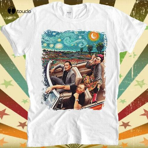 New Famous Artists Vincent Van Gogh Salvador Dali Artist Parody T Shirt Cotten Tee Shirt