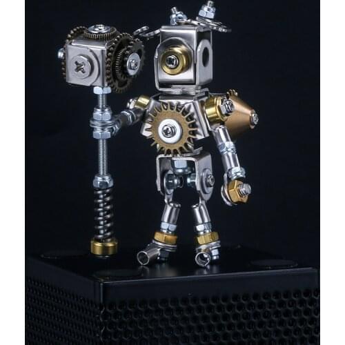 Original Mechanical Saint Series Blind Box Kawaii Retro Metal Wind Hand Assembled Mecha Model Toys for Boys Gift