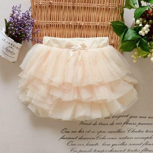 2-6Y, 2020 Summer Girls Skirt Children Lace Skirt Kids Mesh Tutu Skirt Baby Fashion 6 Colors Toddler Ball Gown Short Skirt