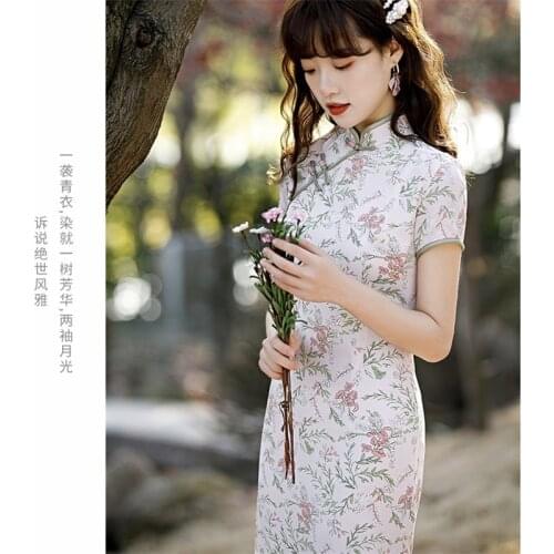 Chinese Traditional Wedding Qipao 3XL Woman Embroidery Elegant Split Dress Female Bodycon Cheongsam Cosplay Satin Sexy Blouse