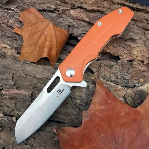 Outdoor Tactical Camping Hunting Survival Pocket Quick Folding Knife D2 Blade G10 Handle Tool EDC Flipper Ball Bearing EDC