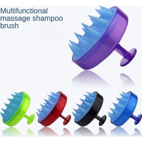 Scalp care brush with soft silicone Scalp Massager barber tools