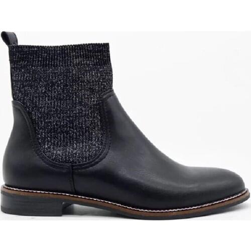 Womens pointed wool knitted boots autumn soft sole original socks and boots stitchingWomens pointed wool knitted boots autumn