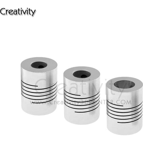 1pc CNC Motor Jaw Shaft Coupler 3/4/5/6/6.35/7/8/10mm Flexible Coupling OD 19x25mm wholesale Dropshipping