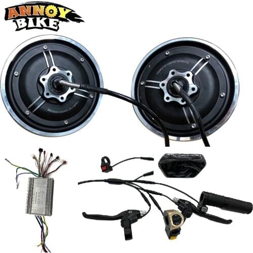 10inch Double Drive Hub Motor TX Controller Electric Bike Kit 30-65KM 48V500W800W1000W Scooter Brushless LY Motor Bicicleta