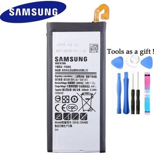 100% Original Battery EB-BJ330ABE For Samsung GALAXY J3 2017 SM-J330 J3300 2017 Edition 2400mAh Mobile Phone Battery